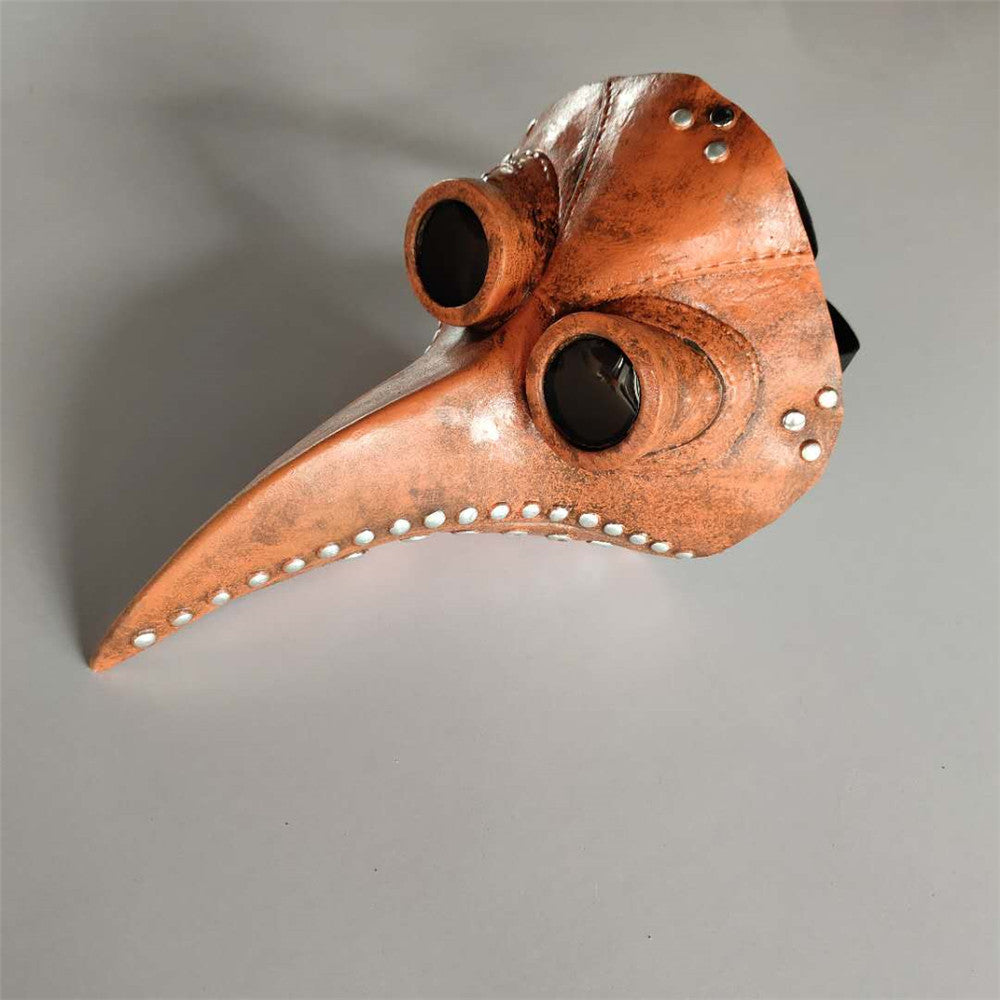 Steampunk Plague Doctor Mask Halloween Costume Bird Long Mouth Beak Masks Latex
