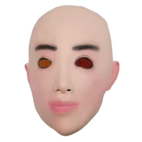 Masque de beauté chauve en Latex pour fête amusante, Cosplay Halloween