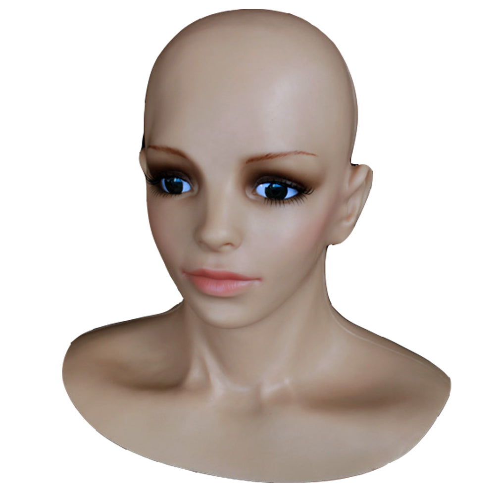 Premium Silicone Realistic Female Beauty Face Costume Full Mask For Women