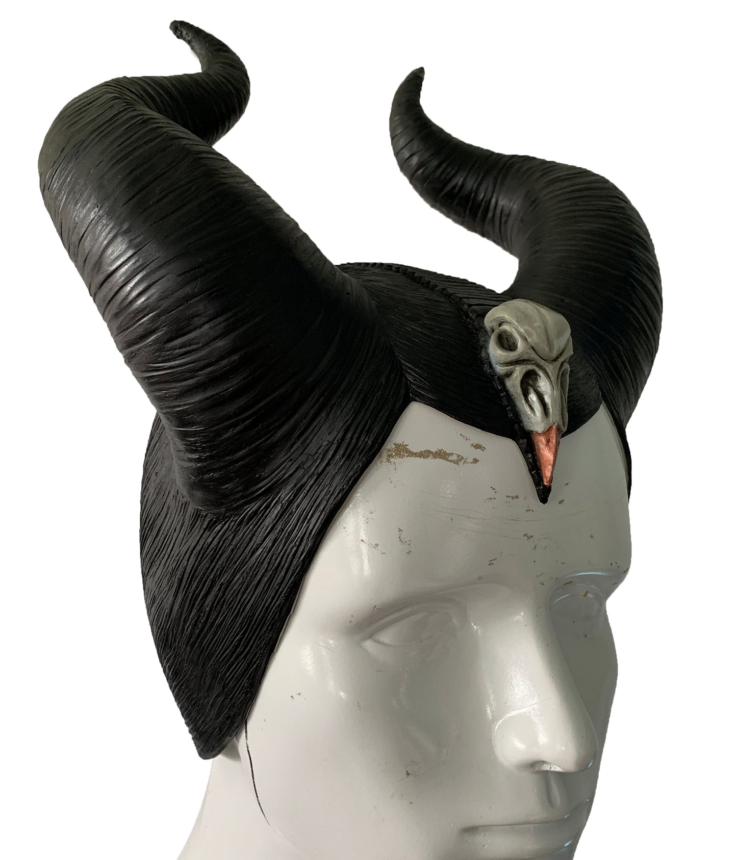 Damen Schwarzes PVC Horn Stirnband Gothic Kostüm Teufel Kostüm Halloween Accessoire