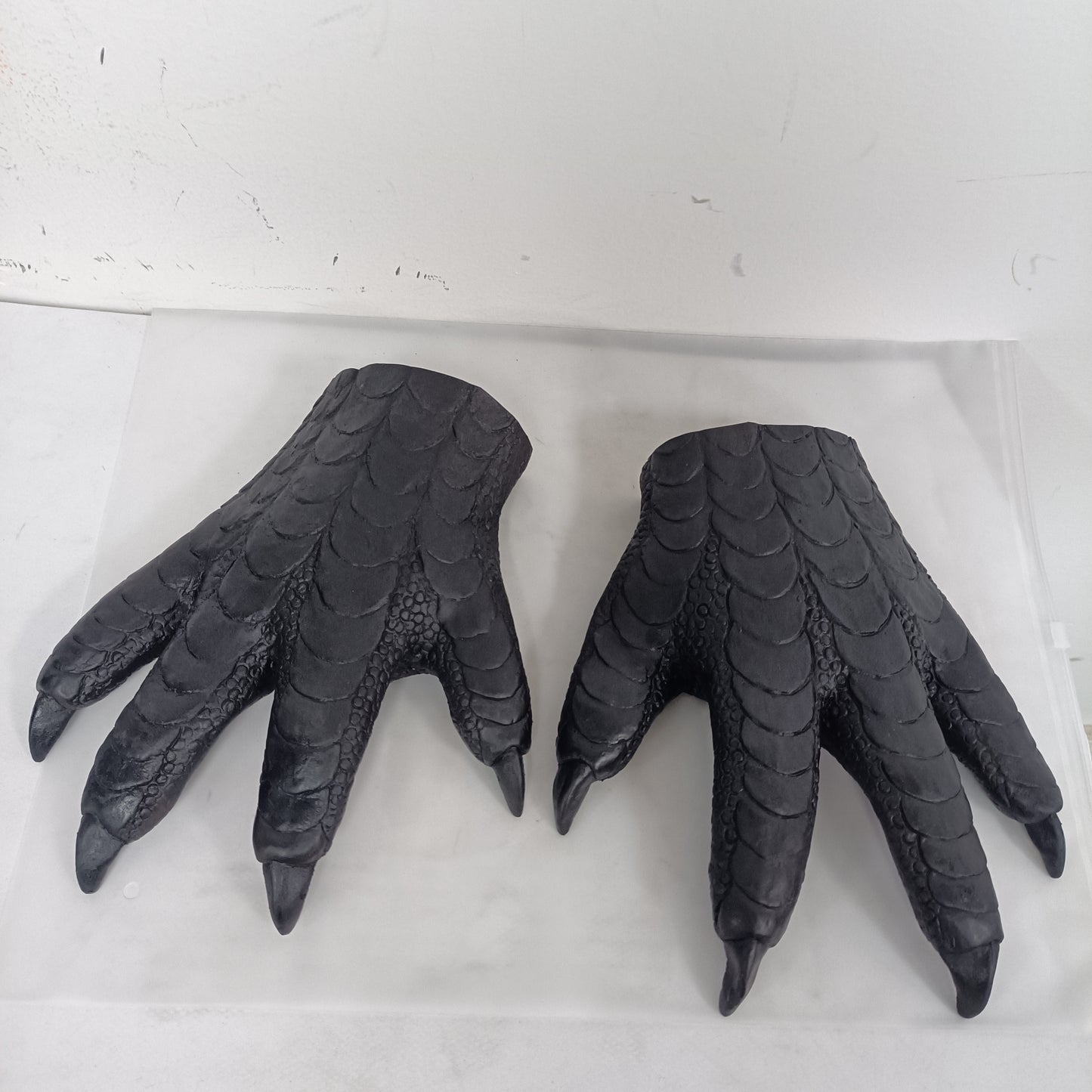 Masque animal de luxe en latex pour adulte, hibou, ours, avec griffes et sans poils