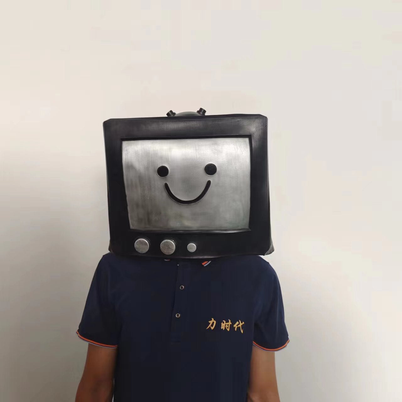 TV-Modell Latex Vollkopfmaske Film Cosplay Kostüme