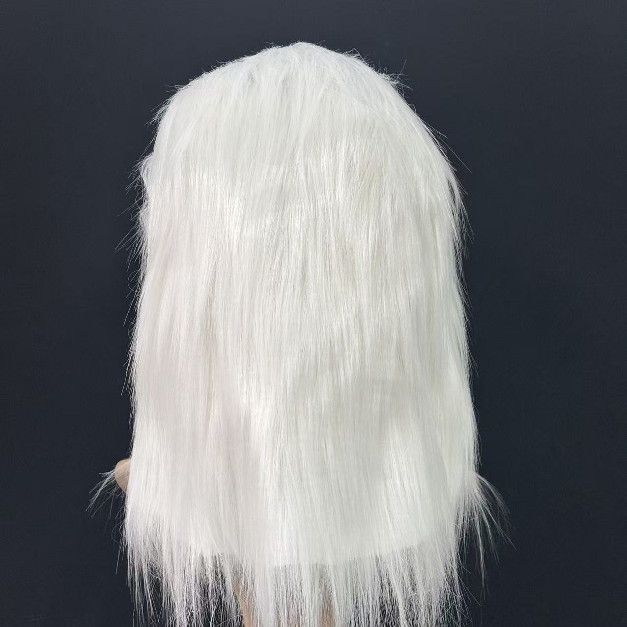 Halloween White Crow Head Latex Mask Cosplay Costume Props