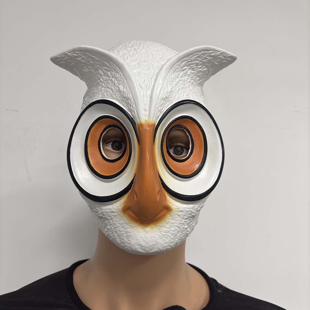 Cartoon Owl Mask Full Over The Head Latex Bird Cosplay Costume Props