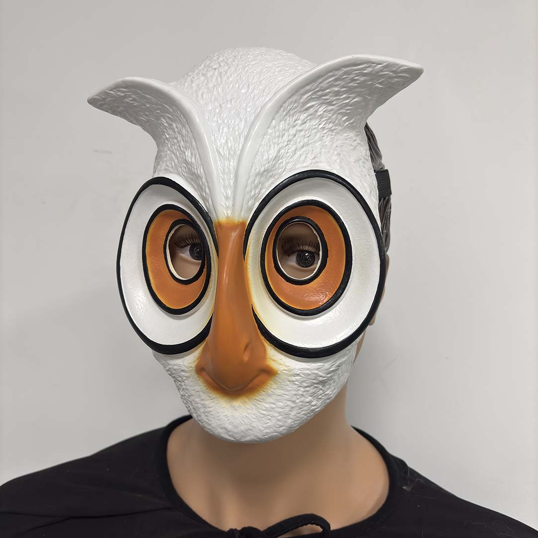 Cartoon Owl Mask Full Over The Head Latex Bird Cosplay Costume Props