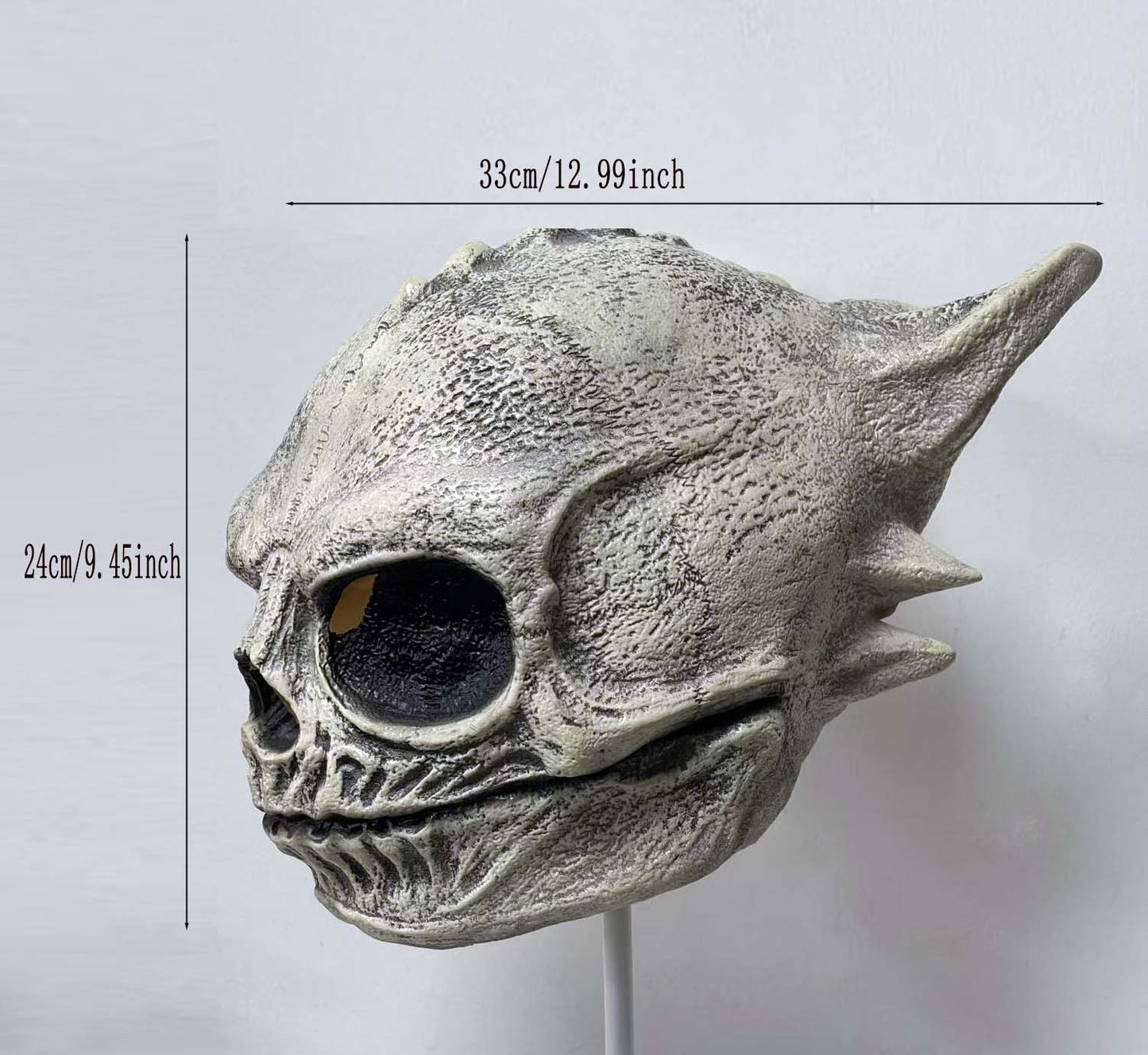 Halloween Latex Skeleton Dragon Head Mask Cosplay Costume Props