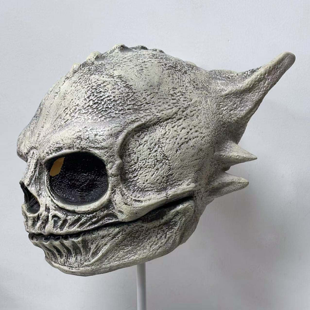 Halloween Latex Skeleton Dragon Head Mask Cosplay Costume Props