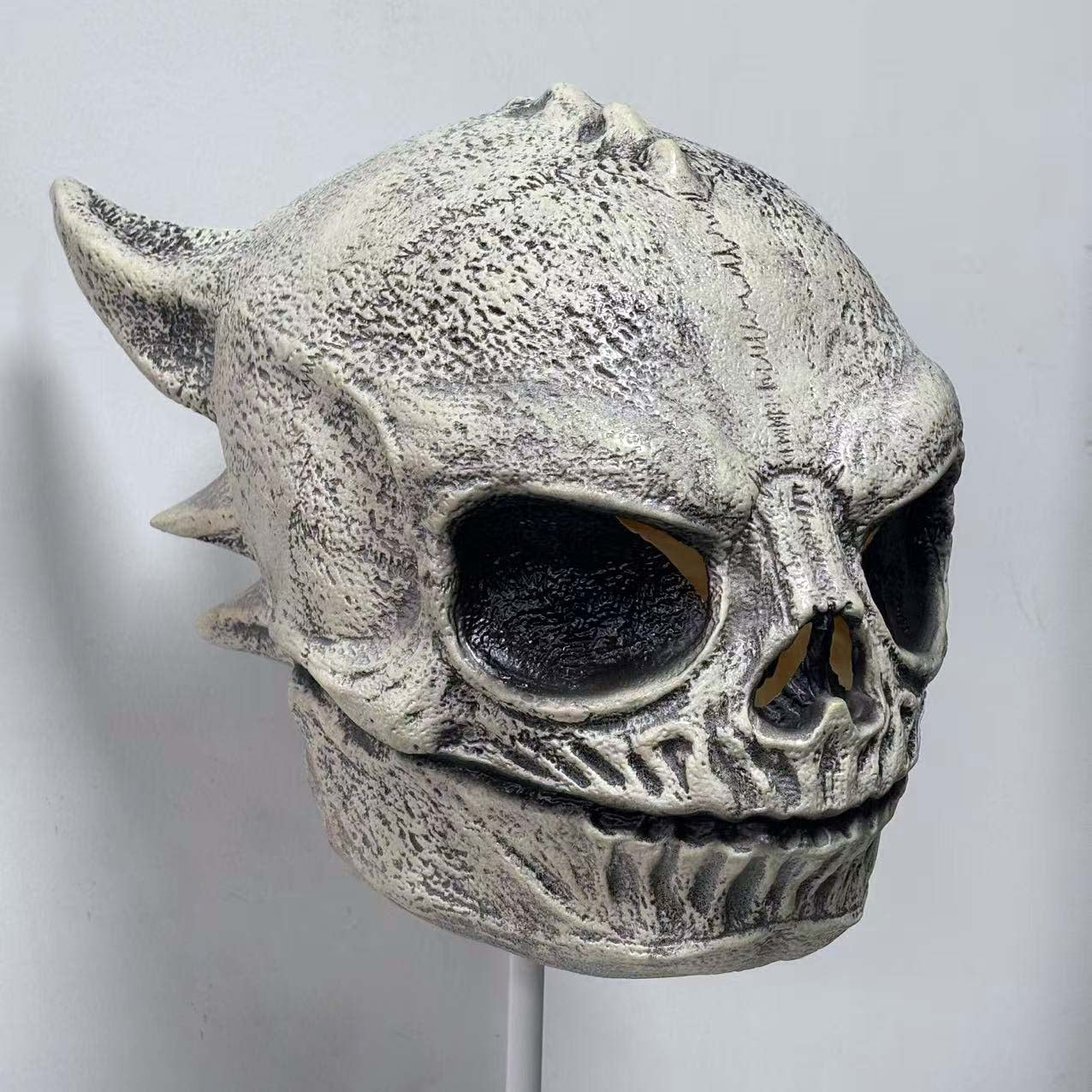 Halloween Latex Skeleton Dragon Head Mask Cosplay Costume Props