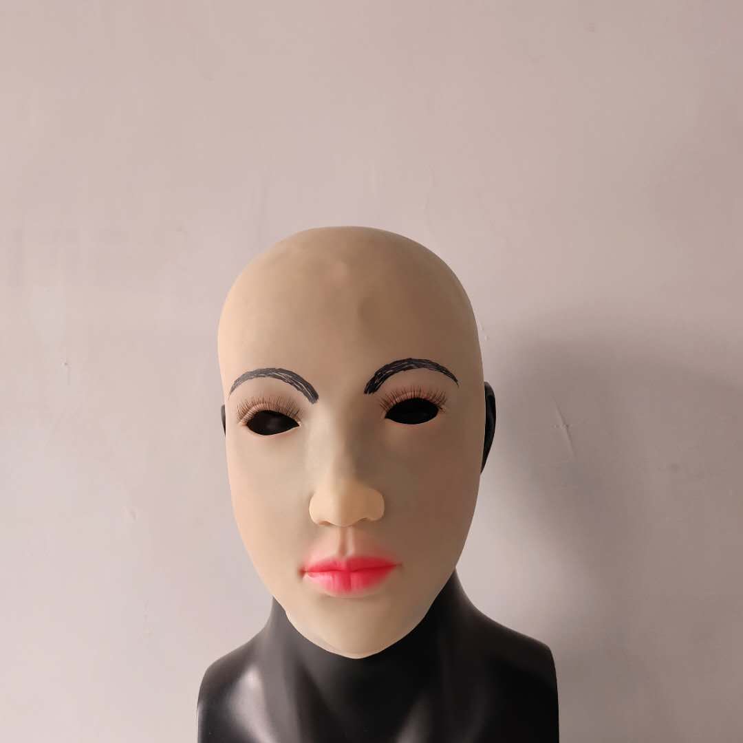 Masque facial en latex de beauté réaliste pour les accessoires d'Halloween de cosplay de film