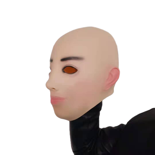 Masque de beauté chauve en Latex pour fête amusante, Cosplay Halloween