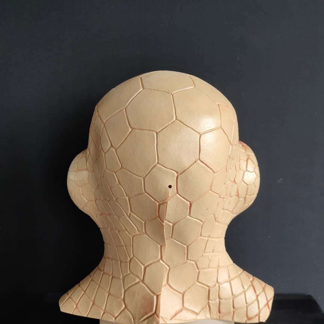 Vtg Viper Latex Costume Halloween Masque Pleine Tête Cosplay Accessoires