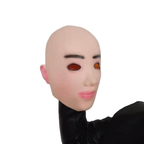 Masque de beauté chauve en Latex pour fête amusante, Cosplay Halloween