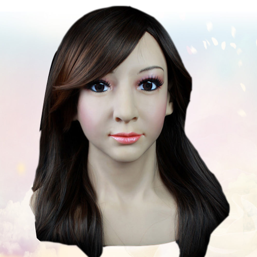 Premium Silicone Realistic Female Beauty Face Costume Full Mask For Women
