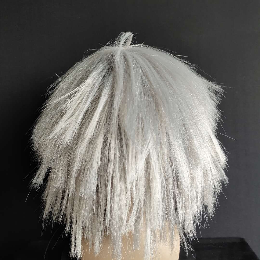 Alter Mann Halloween Latexmaske mit Haaren Vollkopf Cosplay Requisiten