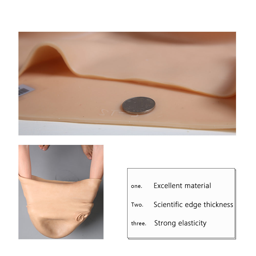 Premium Silicone Realistic Female Beauty Face Costume Full Mask For Women