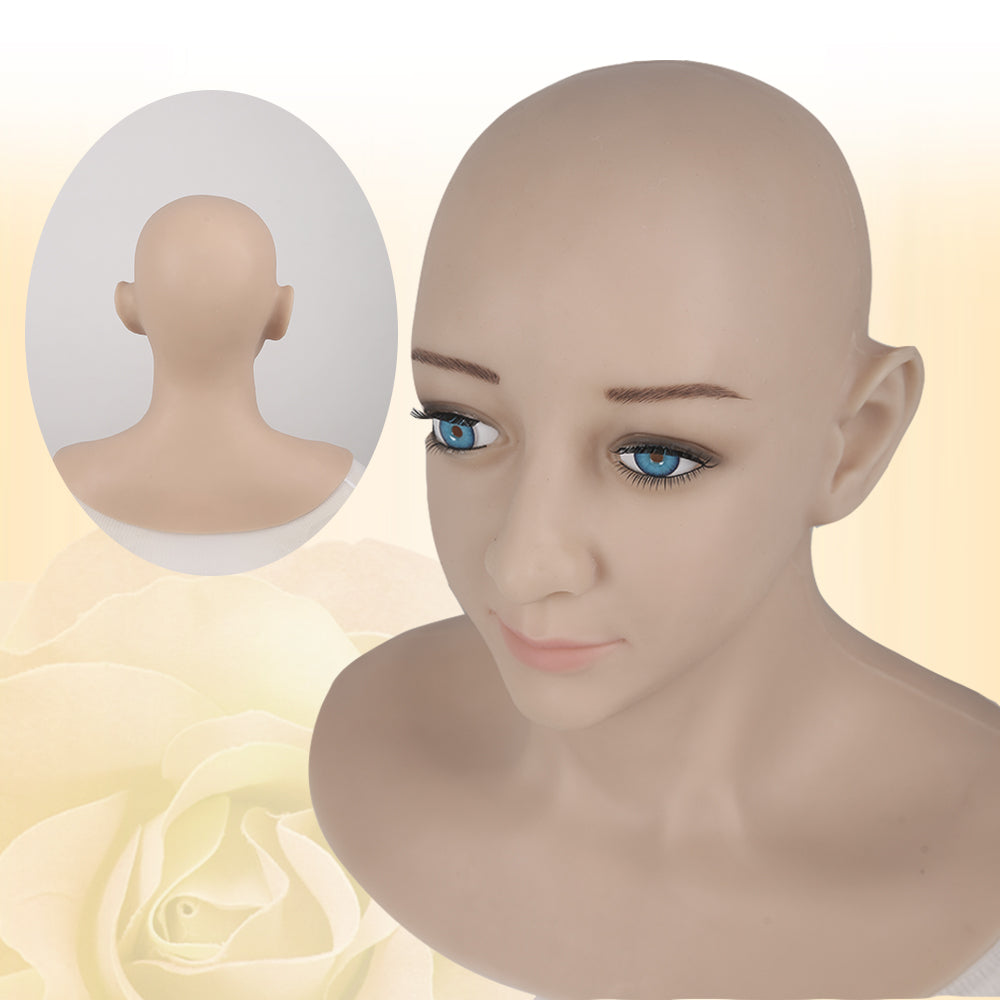 Premium Silicone Realistic Female Beauty Face Costume Full Mask For Women