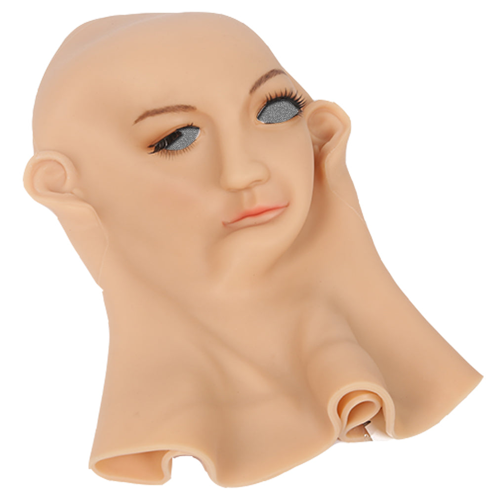 Premium Silicone Realistic Female Beauty Face Costume Full Mask For Women