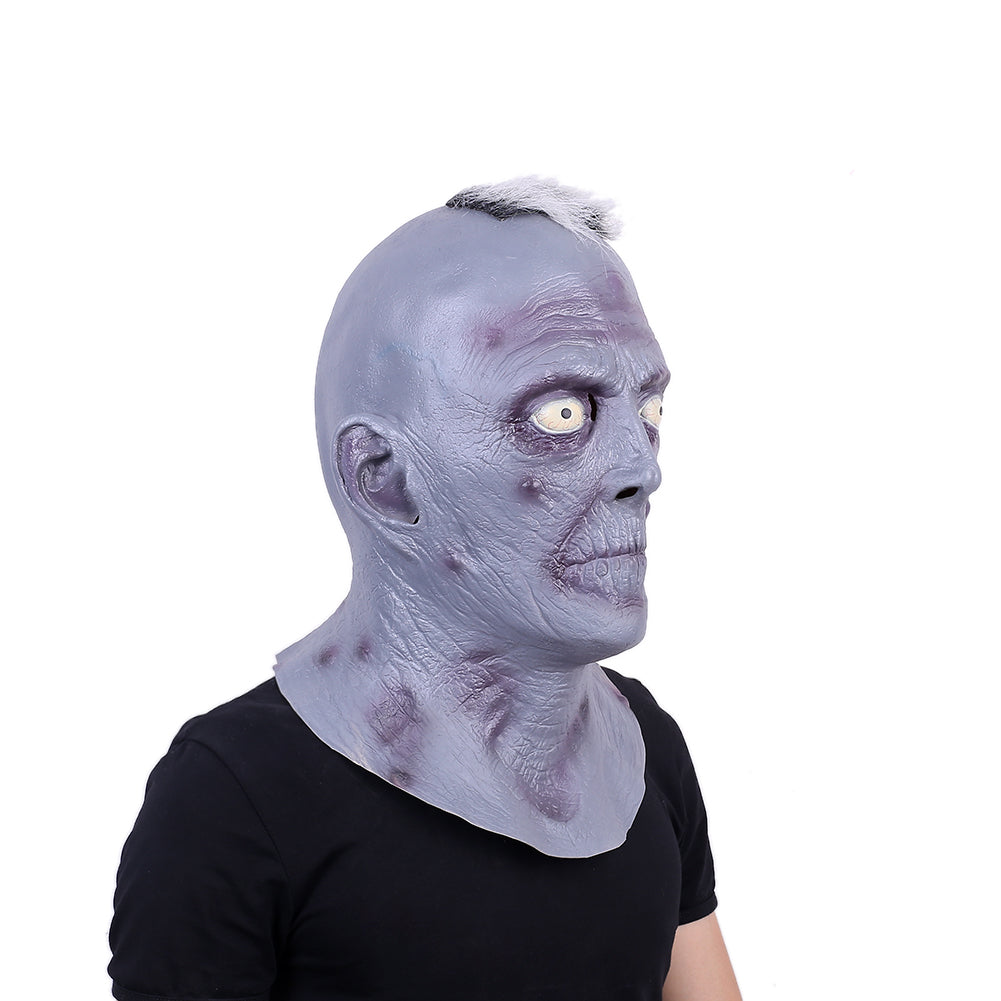 Masque de vieil homme réaliste pour fête COSPLAY effrayant d'Halloween, couvre-chef complet