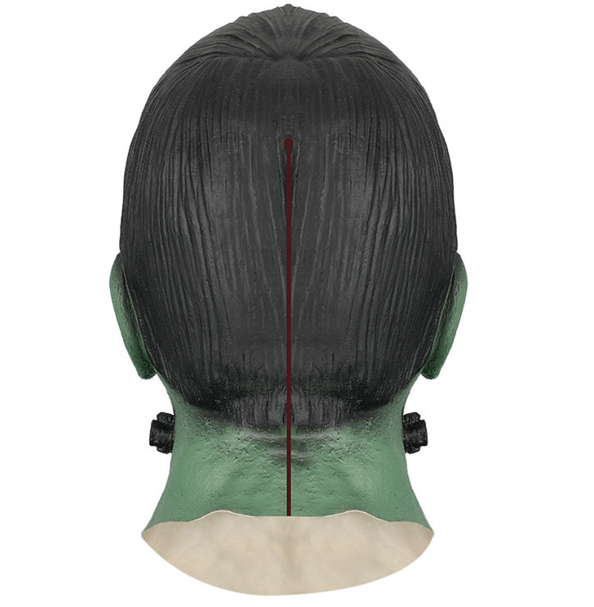 Classic Frankenstein Monster Latex Mask Full Head Green Horror Halloween Cosplay Costume Prop