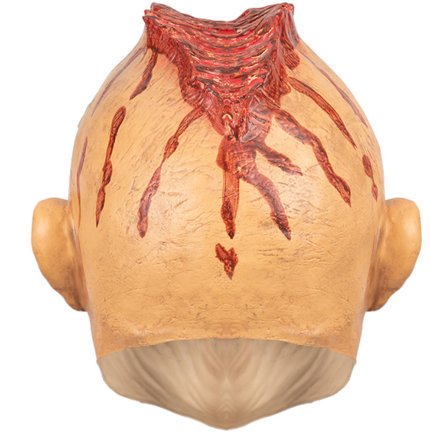 Horror Bloody Mutant Monster Latex Full Head Mask, Scary Zombie Mask Halloween Cosplay Costume Prop