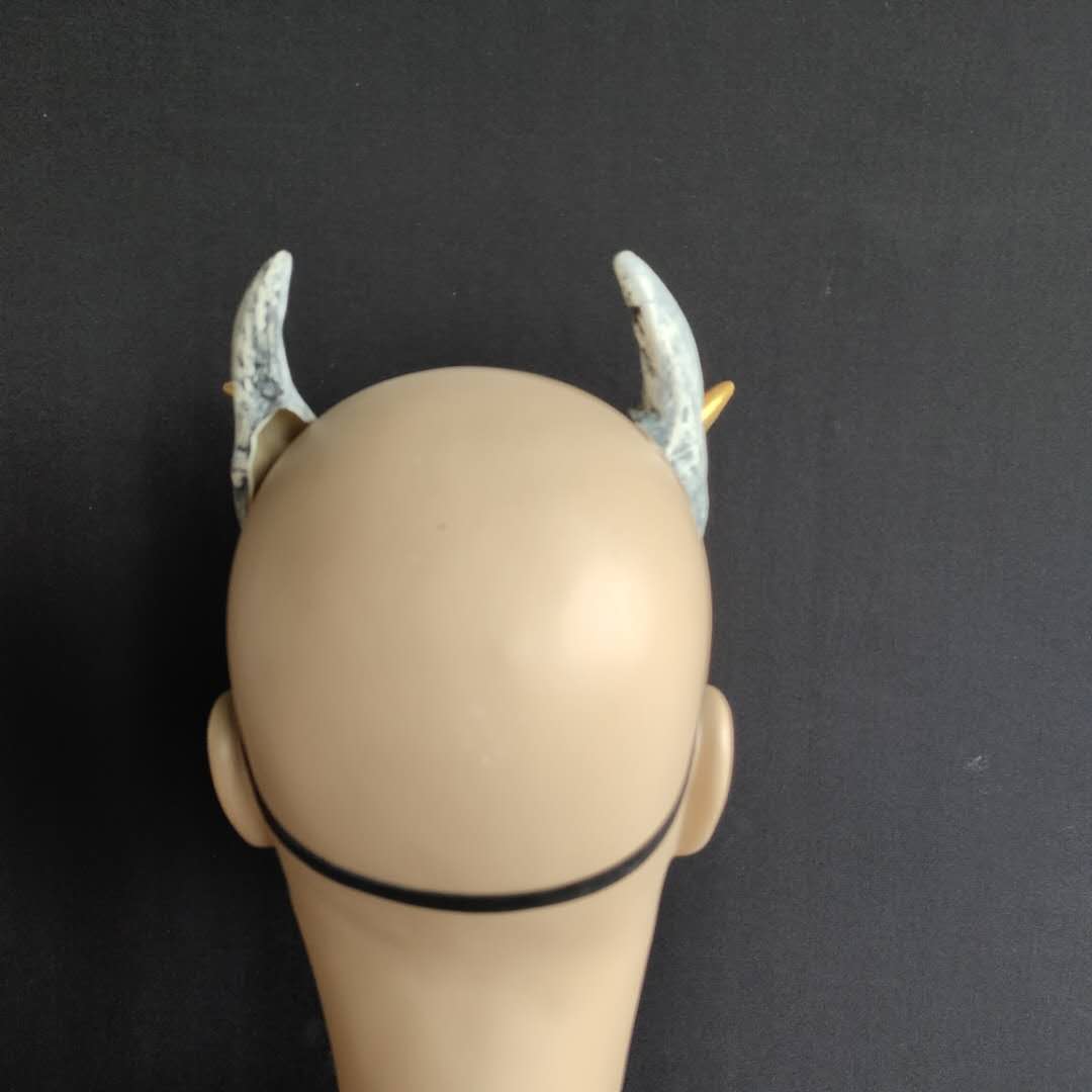 Rote Prajna Cosplay-Gesichtsmaske, japanischer Dämon-Samurai, Halloween-Ball, Performance-Requisiten