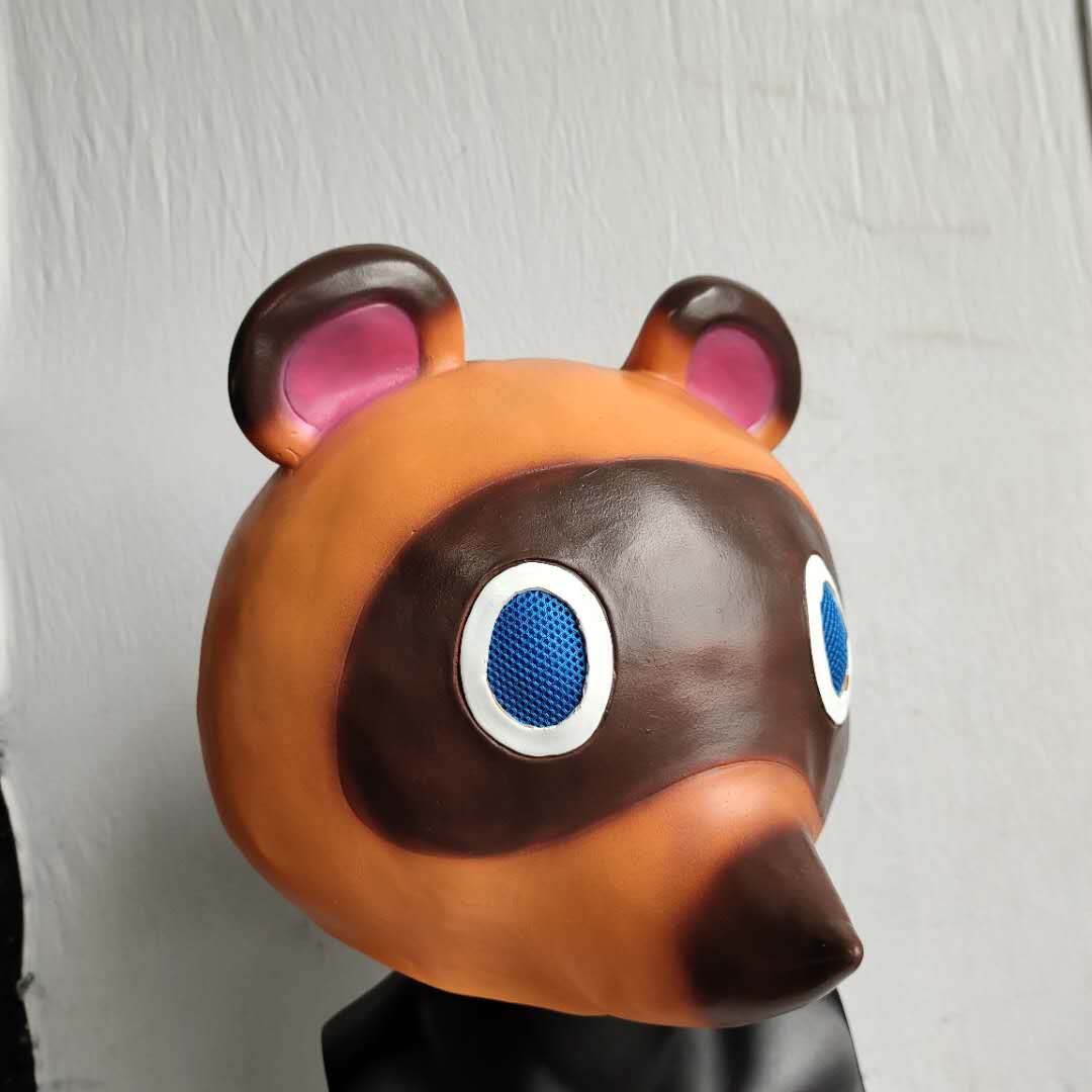 Tierkopf-Halloweenmaske aus Latex, Kostüm, volle Kopfbedeckung, Cosplay, Rollenspiel-Requisiten