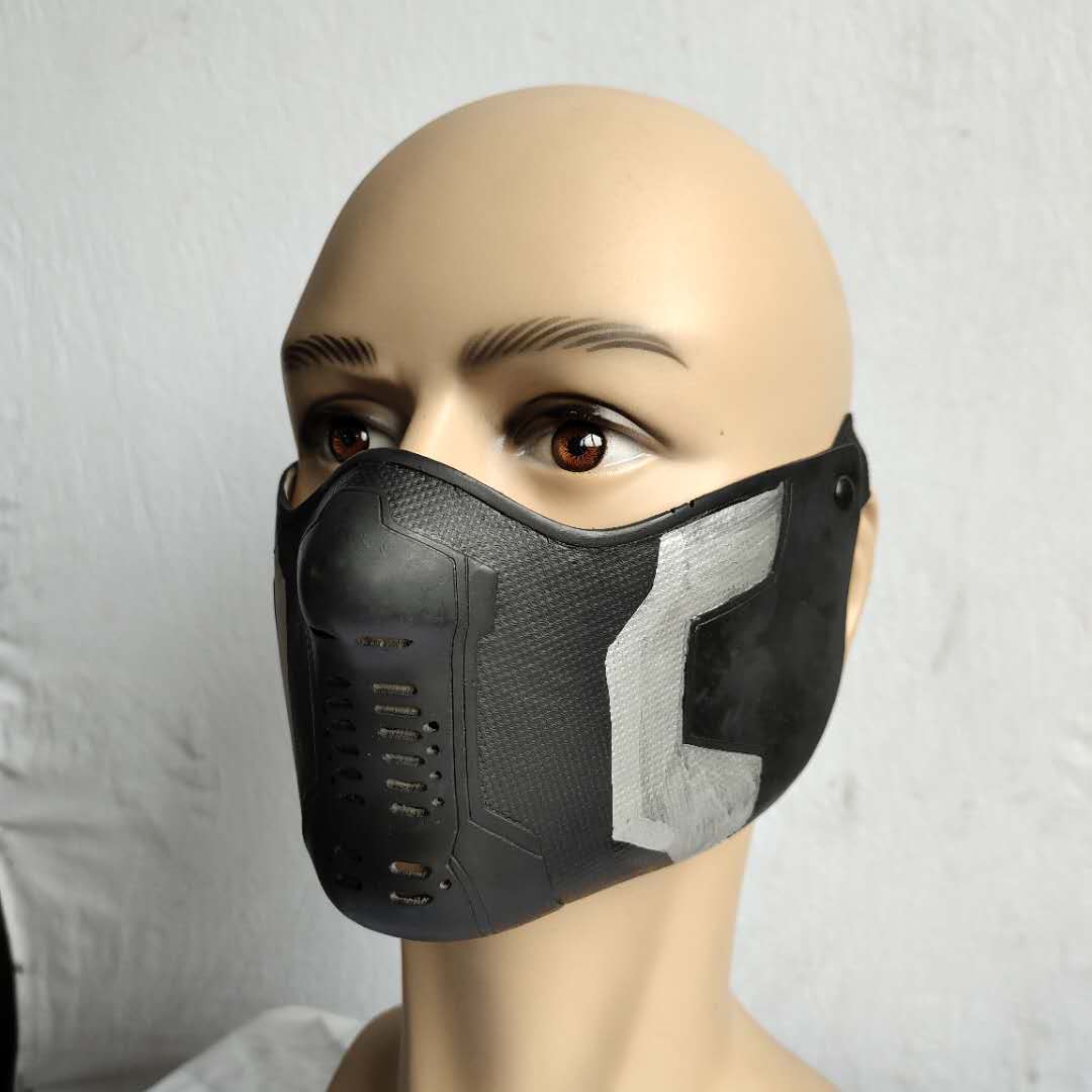 Captain America 2 Winter Soldier Maske James Buchanan Barnes Cosplay Latex Gesichtsmaske