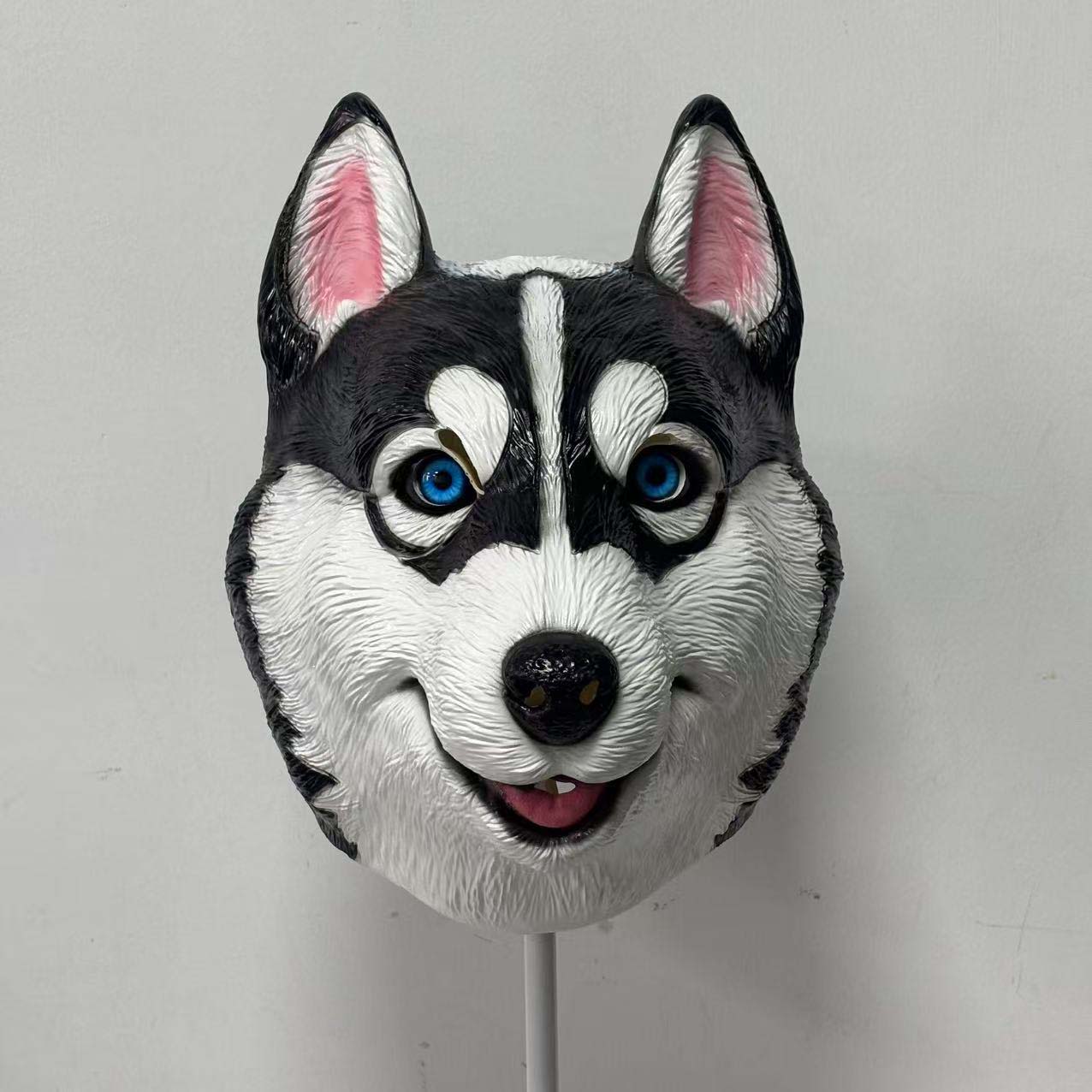 Husky Dog Head Halloween Cosplay Mask Soft Latex Helmet Masks Props