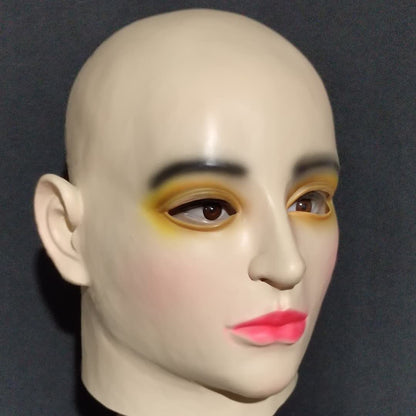 Realistic Beauty Latex Full Head Mask for Movie Cosplay Halloween Props