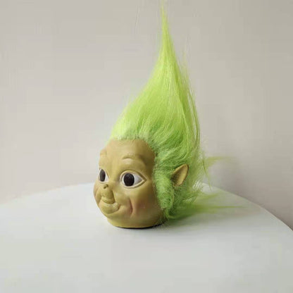 Das Grinch-Baby Vollkopf Latex Maske Kostüm Weihnachten COSPLAY