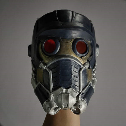 Star Lord Helmet Mask Peter Quill Cosplay Costume with Light Props for Adult