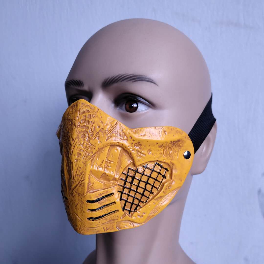 Mortal Kombat 11 Cosplay Scorpion Mask Hanzo Hasashi Halloween Mask Props