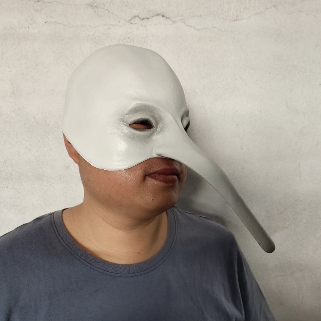 Long Nose Man Soft Latex Mask Cosplay Face Mask