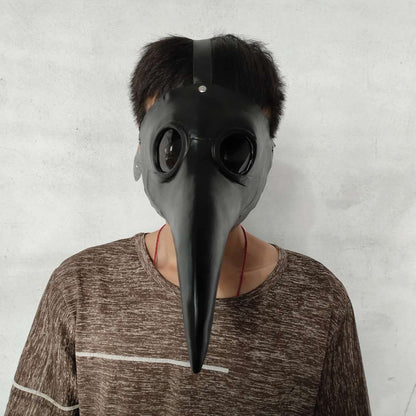 Plague Doctor Mask Long Nose Latex Masks Steampunk Bird Crow Halloween Accessory