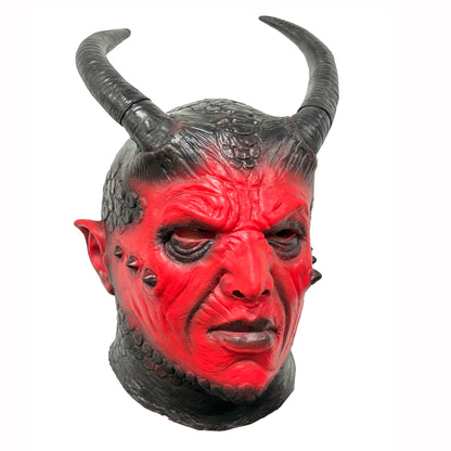 Red Demon Warrior Latex Mask