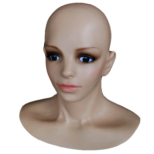 Premium Silicone Realistic Female Beauty Face Costume Full Mask For Women