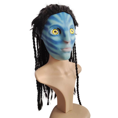 Avatar Female Masquerade head Mask Movie Cosplay Costume Props