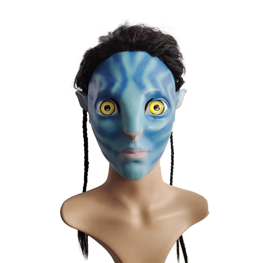 Avatar Female Masquerade head Mask Movie Cosplay Costume Props