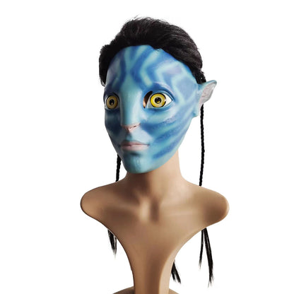 Avatar Female Masquerade head Mask Movie Cosplay Costume Props