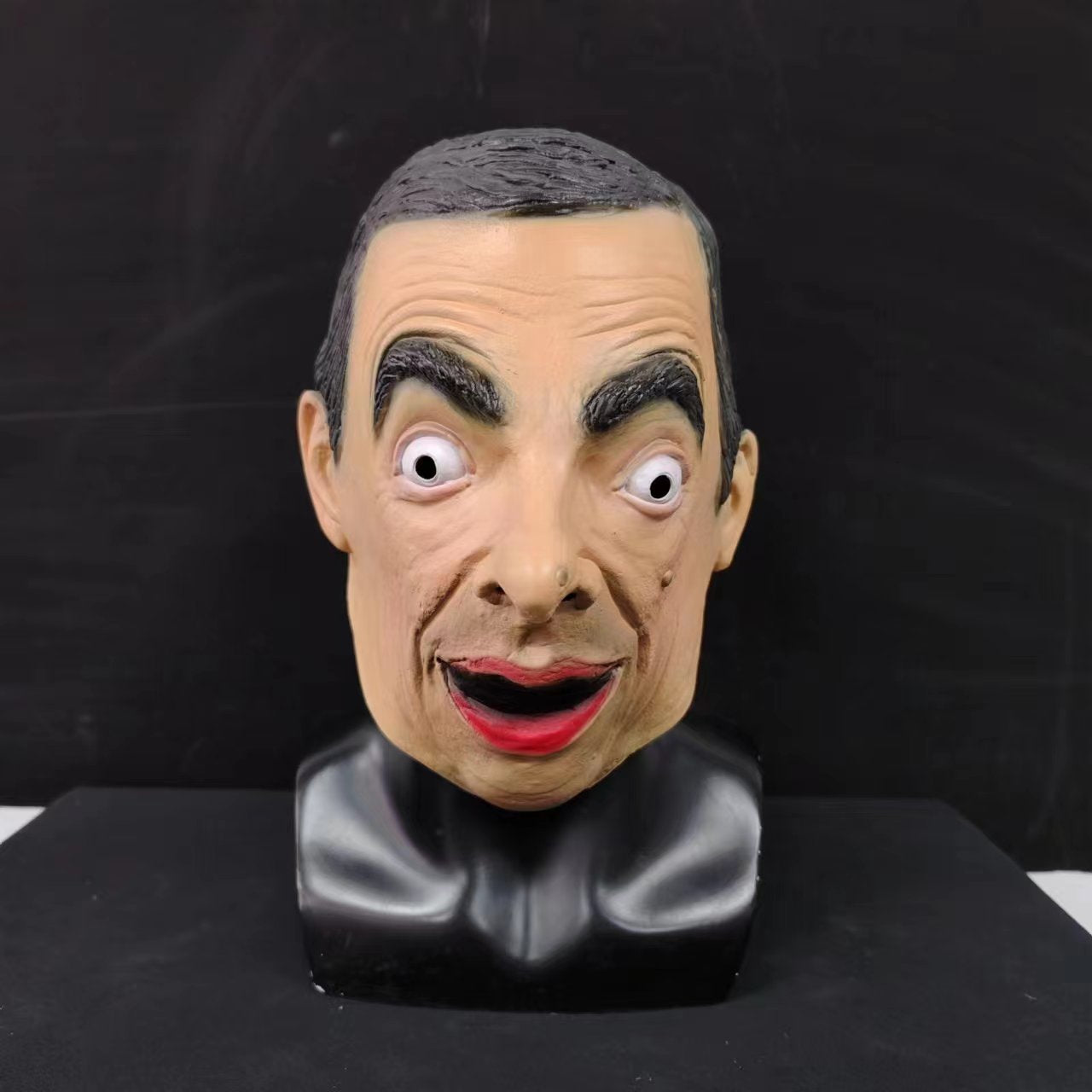 Mr. Bean Full Head Latex Mask Movie Cosplay Roleplay Props