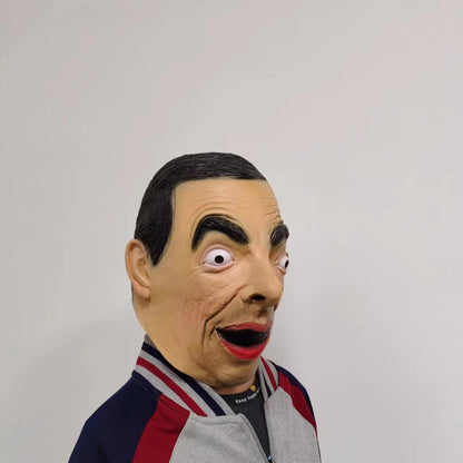 Mr. Bean Full Head Latex Mask Movie Cosplay Roleplay Props