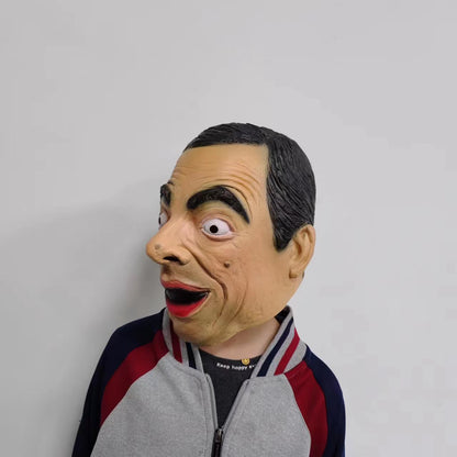 Mr. Bean Full Head Latex Mask Movie Cosplay Roleplay Props