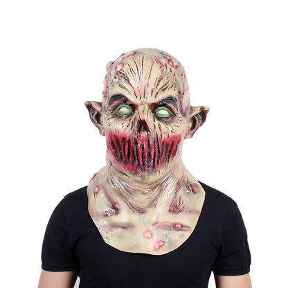 The mouth-less monster Halloween Terror Full Head Latex Mask