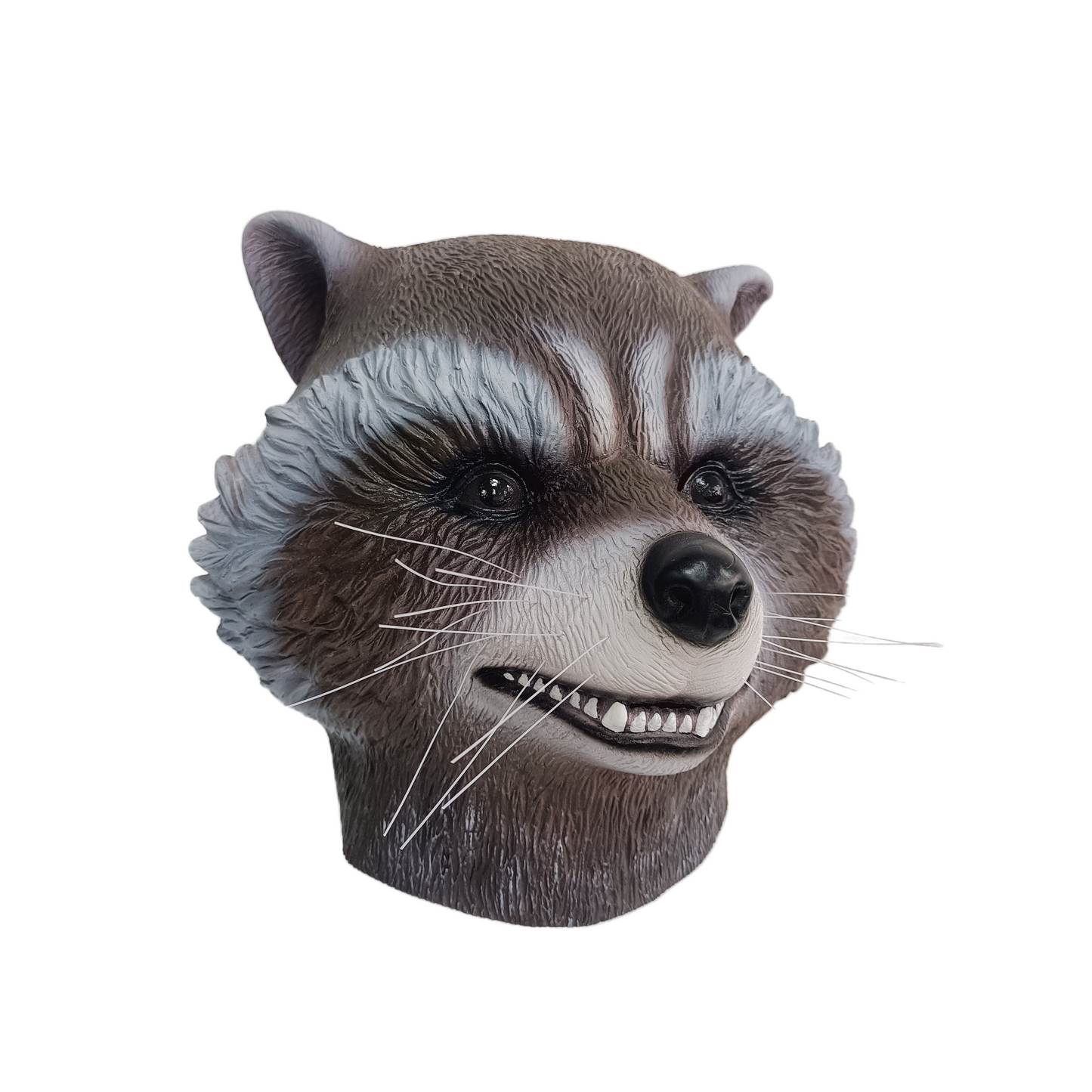 Plush Rocket Deluxe Raccoon Cosplay Full Head Latex  Mask