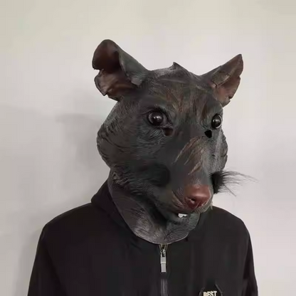 Mouse Head Halloween Mask Latex Costume Animal Full Face