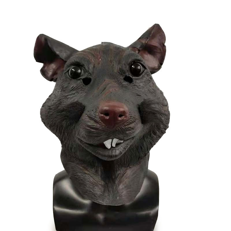 Mouse Head Halloween Mask Latex Costume Animal Full Face