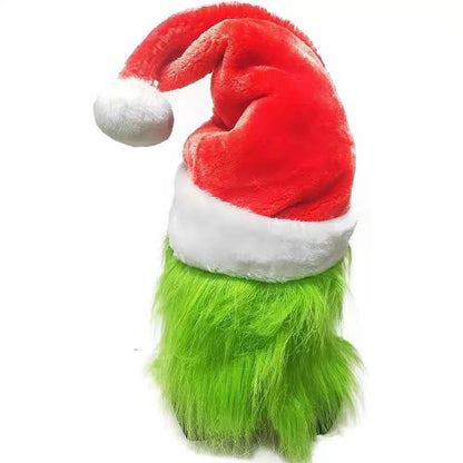The Grinch Mask Full Head Latex Xmas Christmas Cosplay Costume with hat