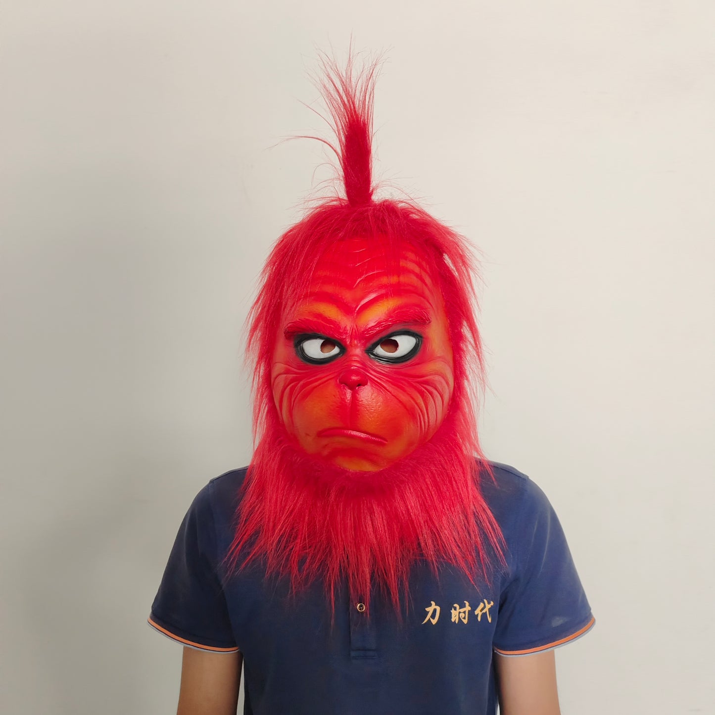 Red Grinch Cosplay Mask Xmas Cosplay Mask Latex Full Head Mask NEW