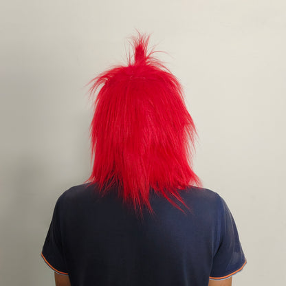 The Red Grinch Xmas Latex Mask Christmas Cosplay Furry Fur Party Costume