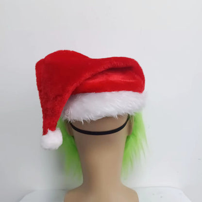The Grinch Mask  Full Head Latex Xmas Christmas Cosplay Costume with hat